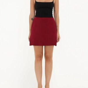 Rumored Kerrigan‎ Mini Skirt Merlot - 12
